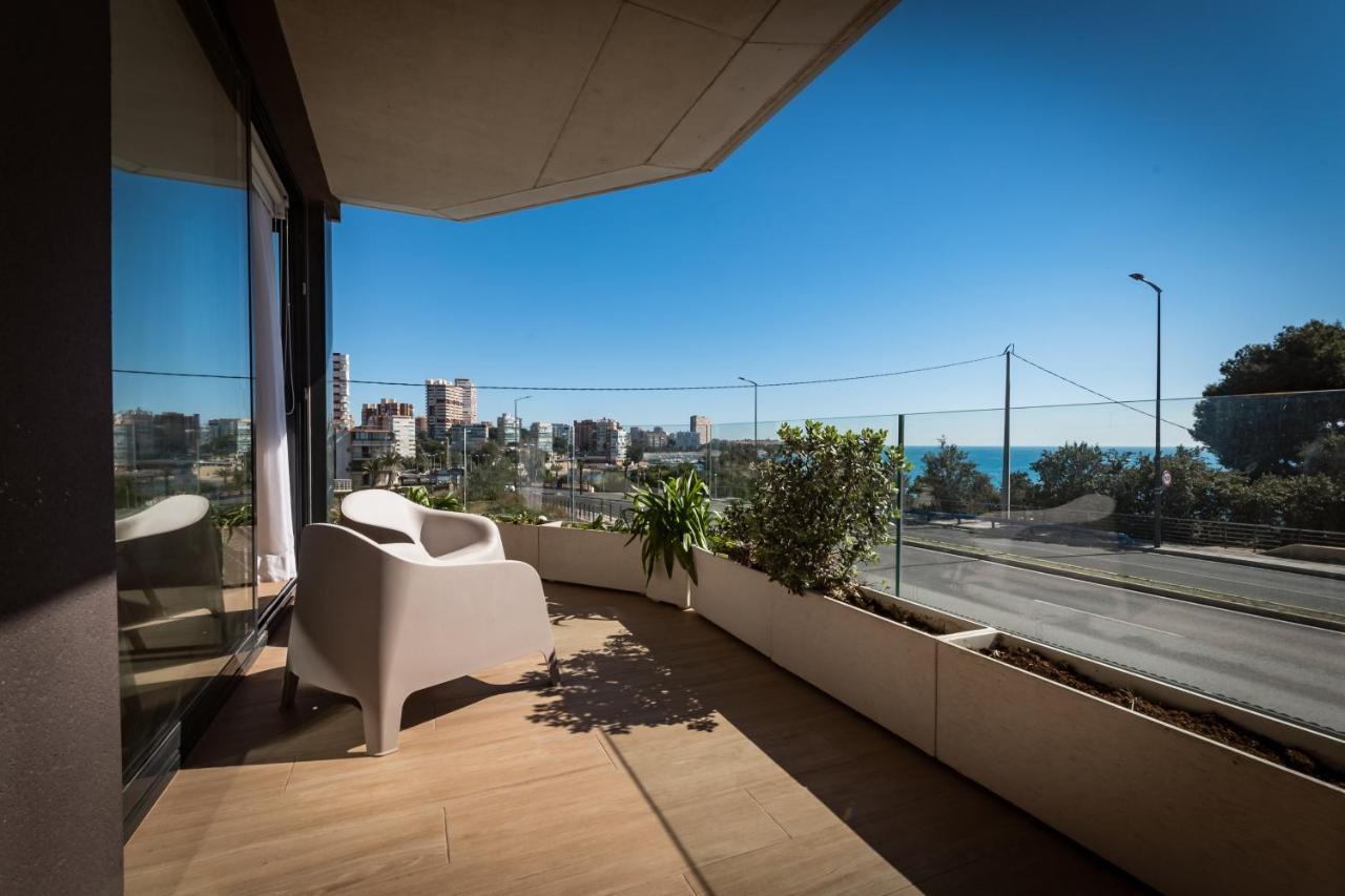Modern Sea Front Sea Waves Apartment Alicante Exterior foto