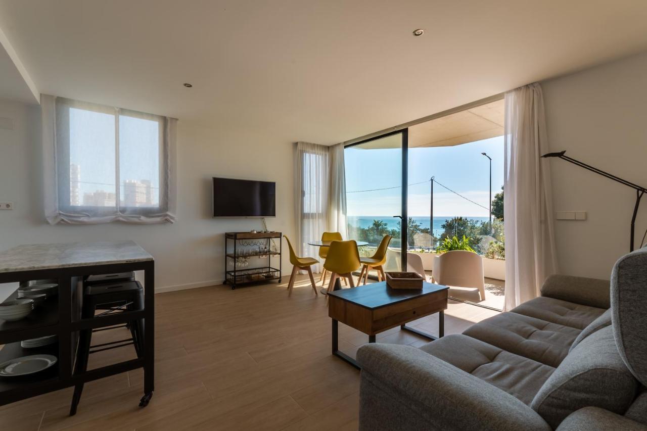 Modern Sea Front Sea Waves Apartment Alicante Exterior foto